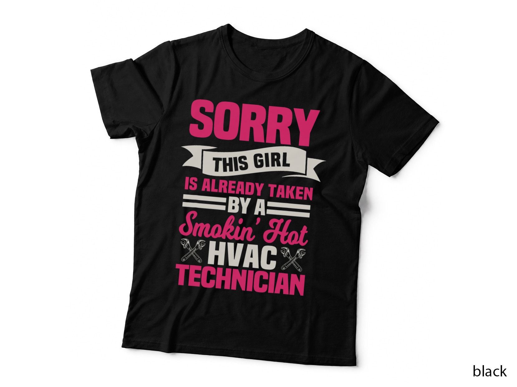 HVAC Technician Wife Mechanic Service HVACR Tech Installer T-Shirt