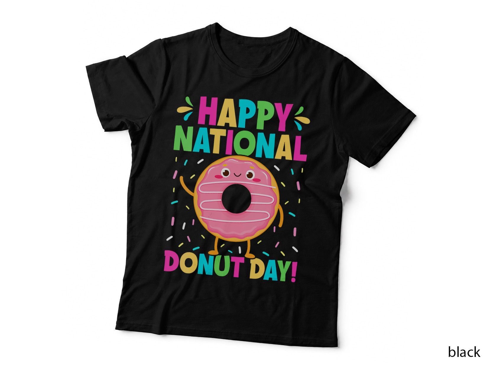 Happy National Donuts Day Funny Doughnut Day Chef Baker T-Shirt
