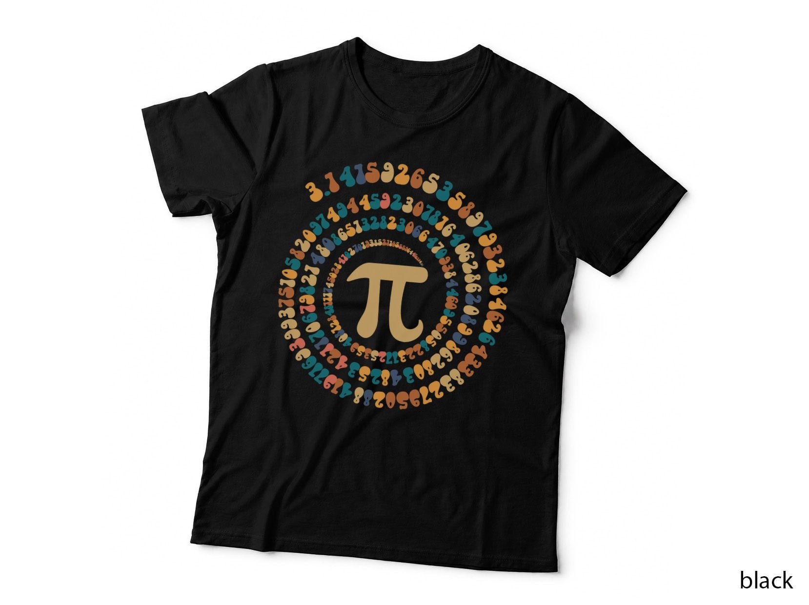 Happy Pi Day Mathematic Math Teacher Gift Spiral Pi 3.14 T-Shirt