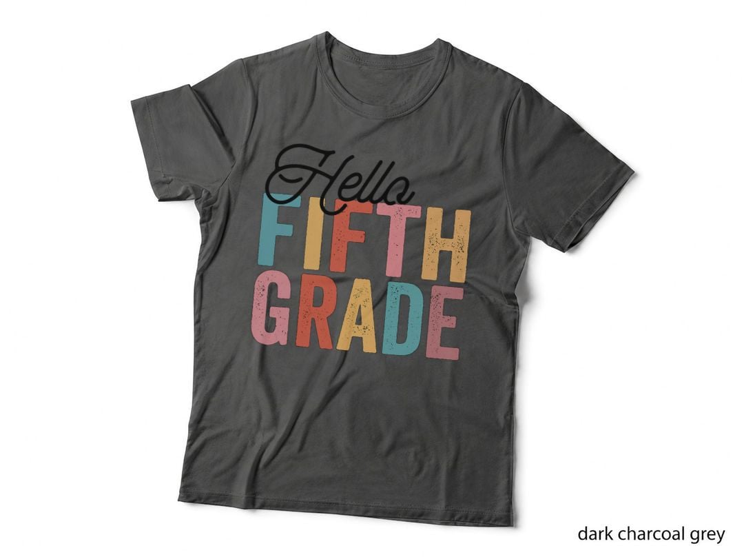 Hello 5th Fifth Grade Back to School Students Teacher T-Shirt