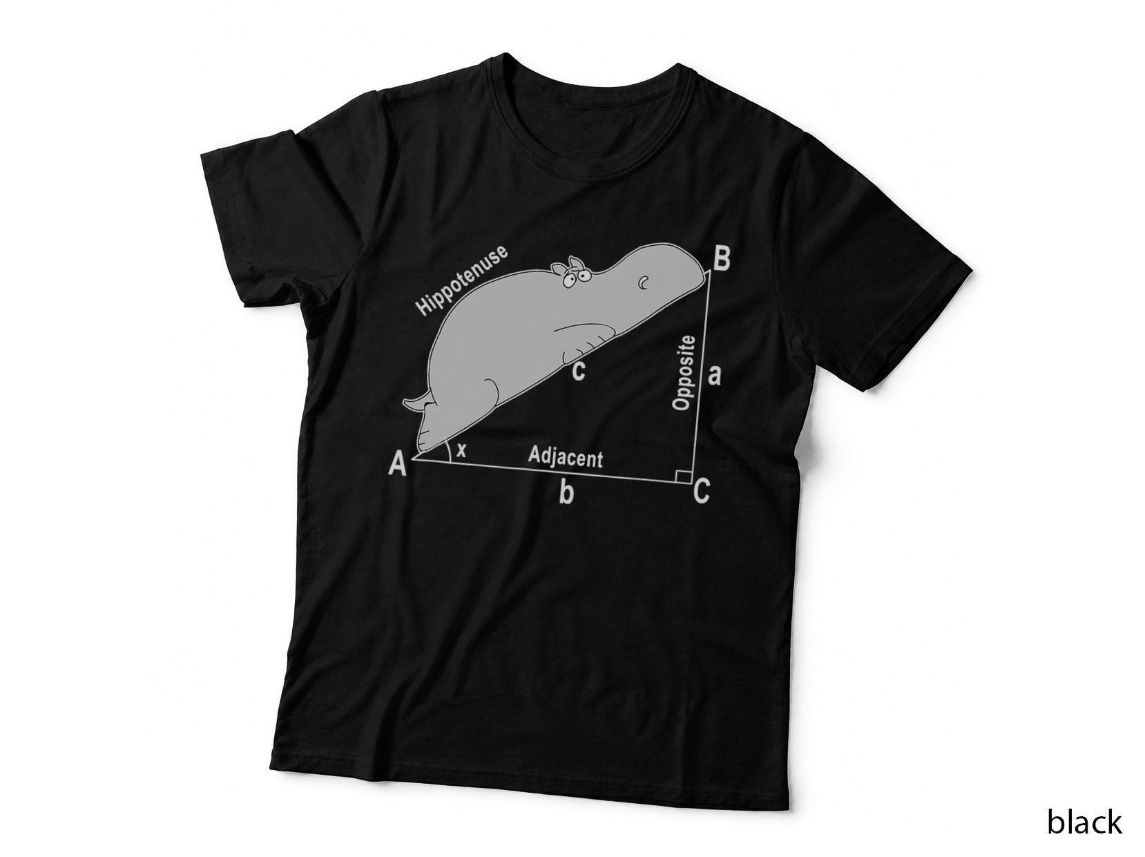 Hippo Math Analytical Funny Sarcasm Humor Teacher T-Shirt