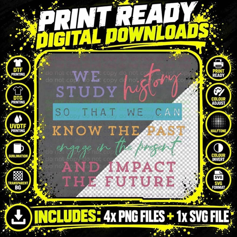 History Teacher Social Studies Teacher Back to School Png SVG Digital Bundle