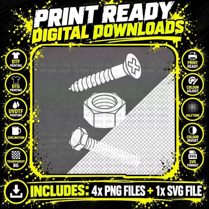 I Screw I Nut I Bolt Proud Car Auto Mechanic Humor Png SVG Digital Bundle