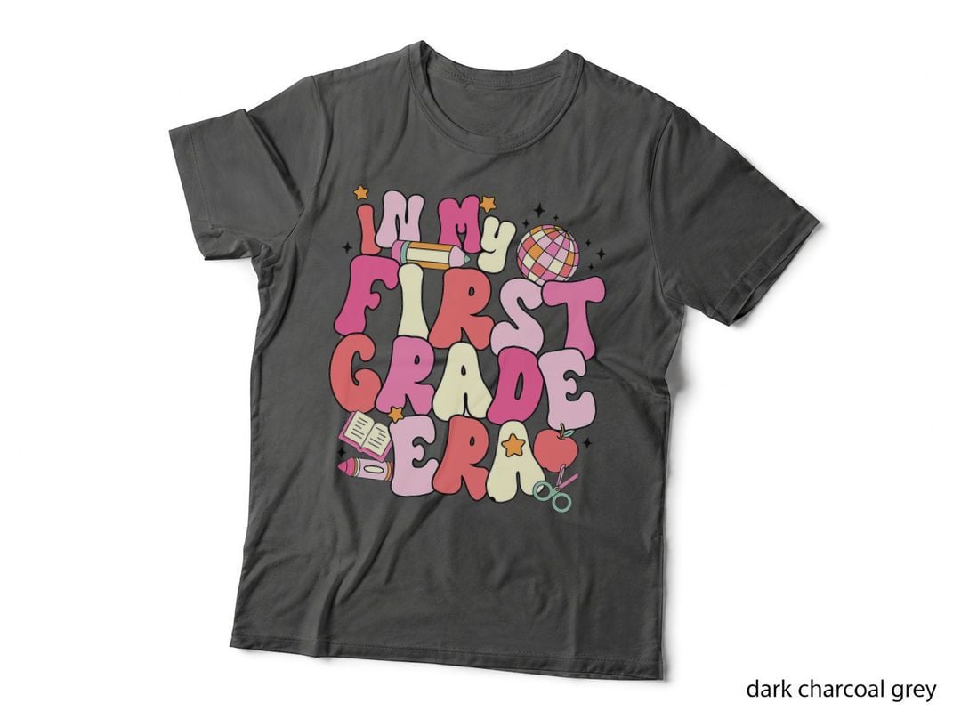 In My First Grade Era Groovy Teacher Apple Disco Ball Women T-Shirt
