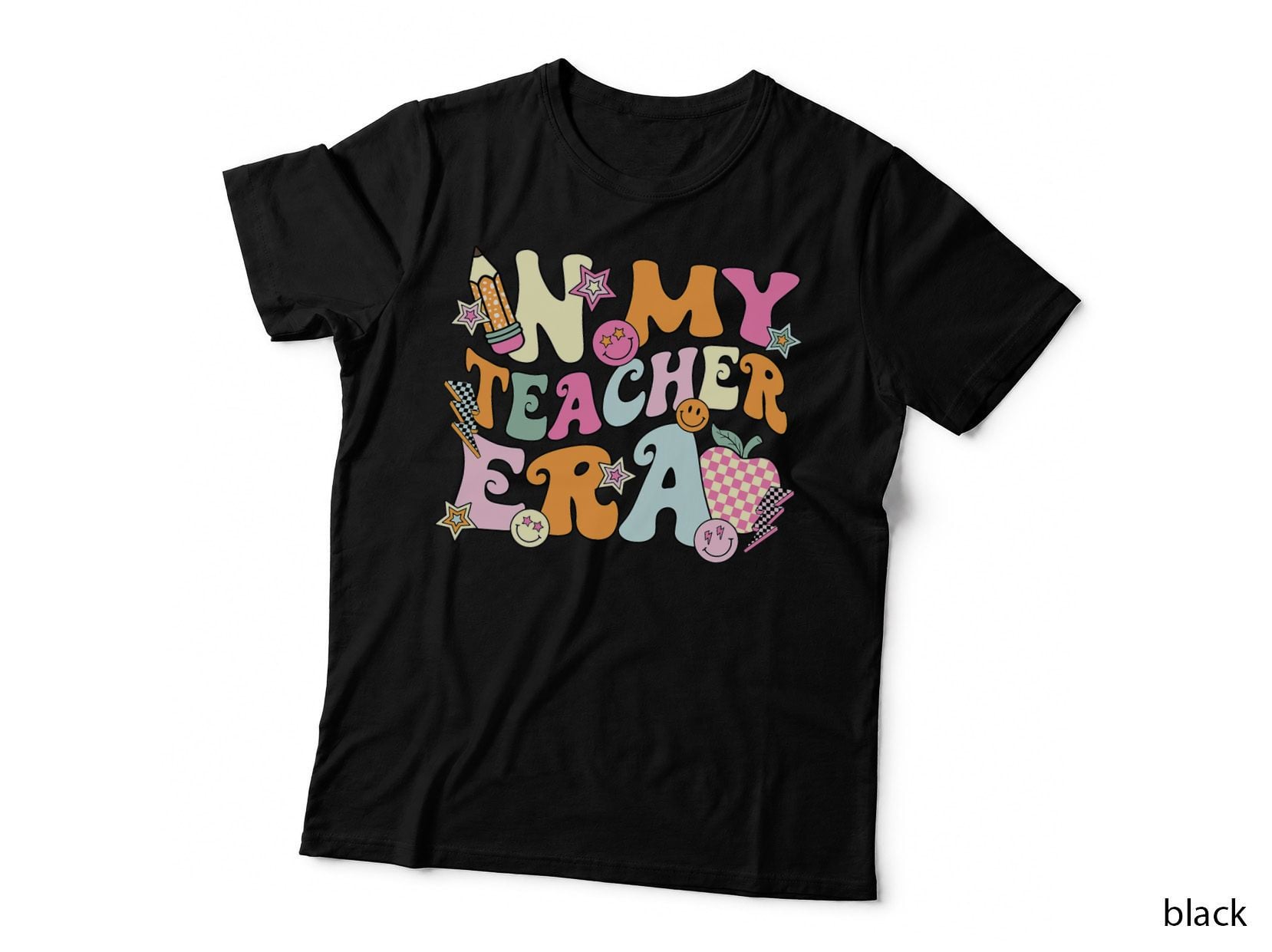 In My Teacher Era Best Teacher Appreciation Teaching Groovy T-Shirt