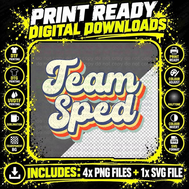 Inclusion Matters Special Education Team Sped Squad Png SVG Digital Bundle