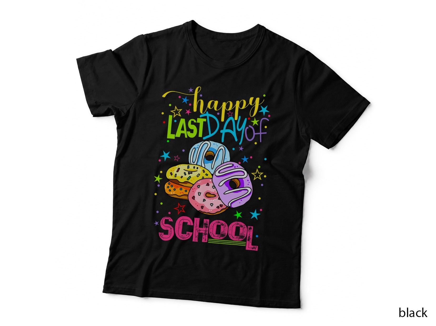Last Day of School Shirt Teacher Appreciation Student Donuts T-Shirt