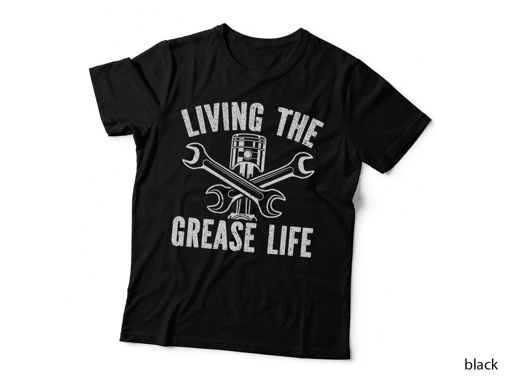 Living the Grease Life Diesel Mechanic Automotive Auto T-Shirt