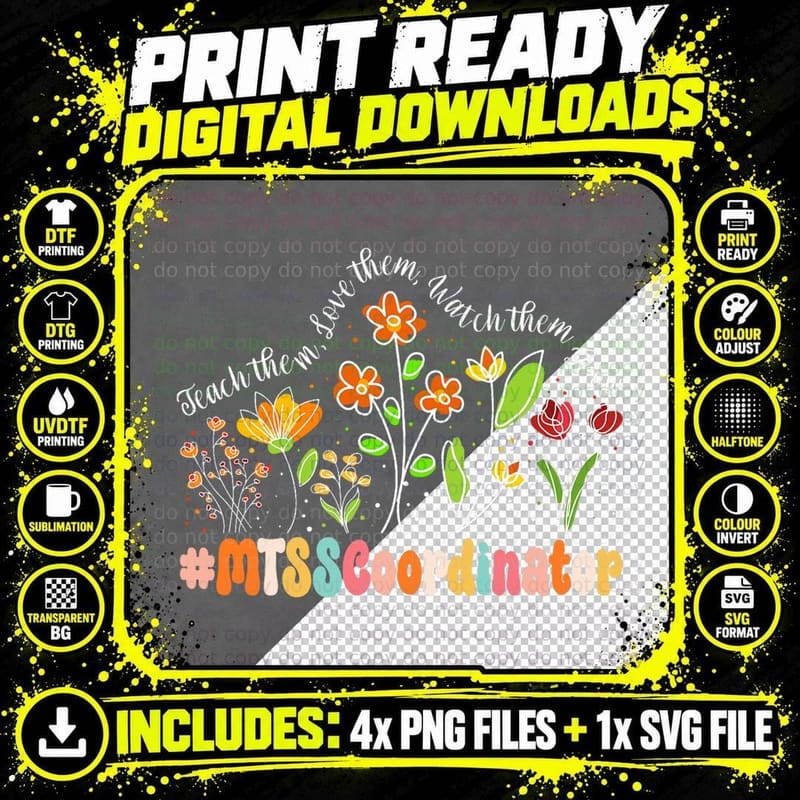 MTSS Coordinator Appreciation Week Teacher Back to Png SVG Digital Bundle