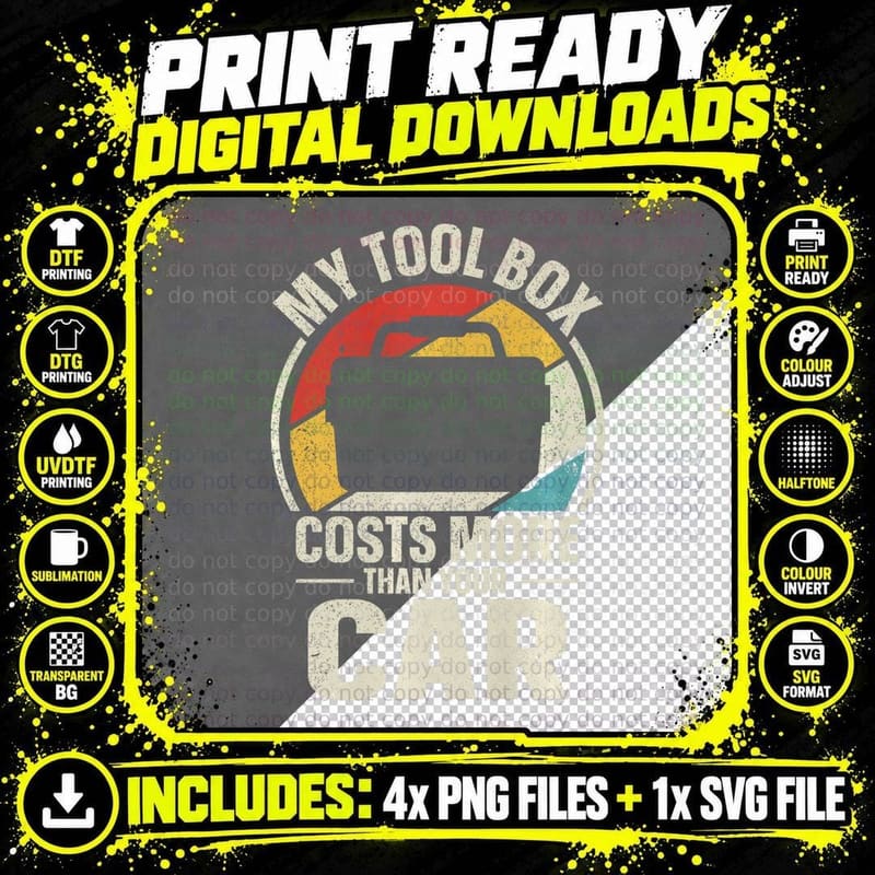 Mechanic Car Mechanic Diesel Engine Mechanic Gift Tee Png SVG Digital Bundle