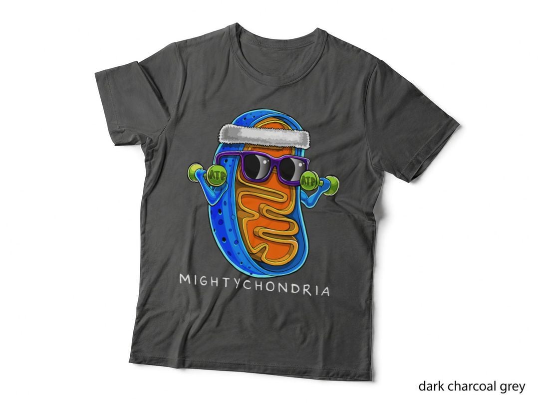 Mightychondria Cellular Biology Science Teacher Funny Gift T-Shirt