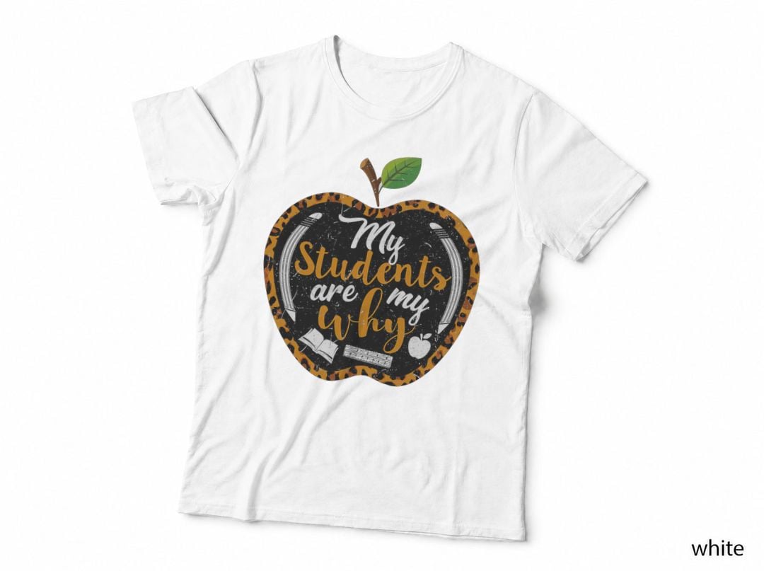 My Students Are My Why Proud Teacher Life Teaching Leopard T-Shirt