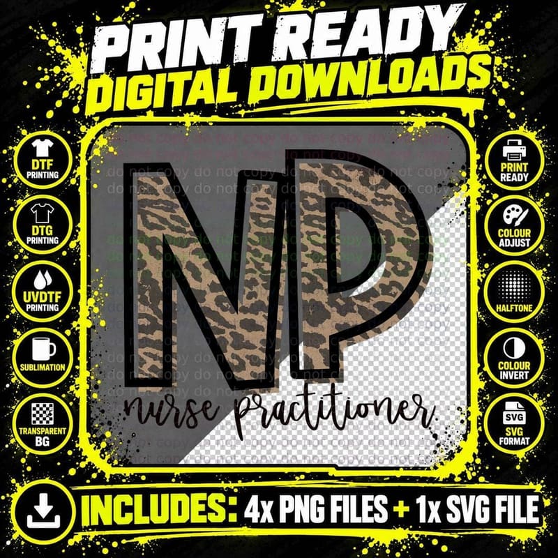 NP Nurse Practitioner Cute for Her Sweatshirt Png SVG Digital Bundle