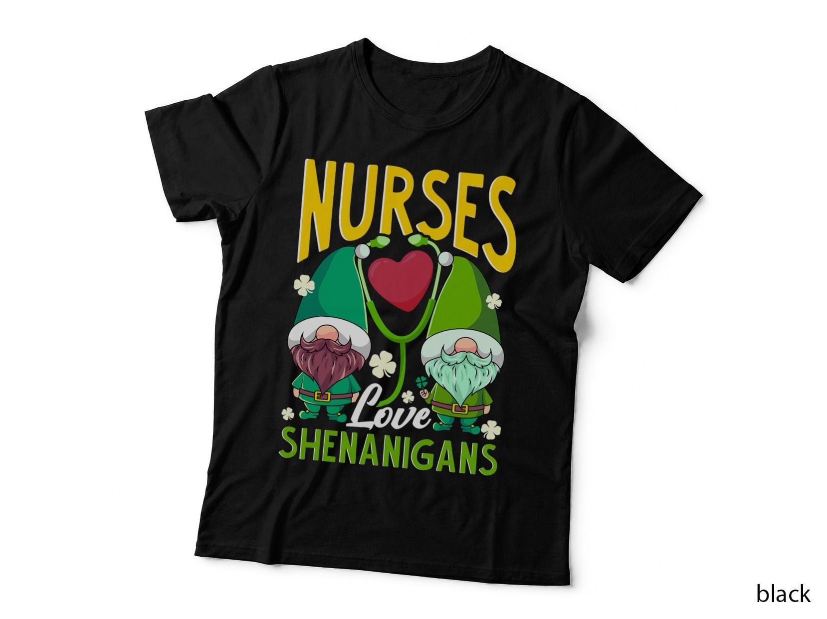 Nurses Love Shenanigans Shirt Gnome St Patricks Day Nurse T-Shirt
