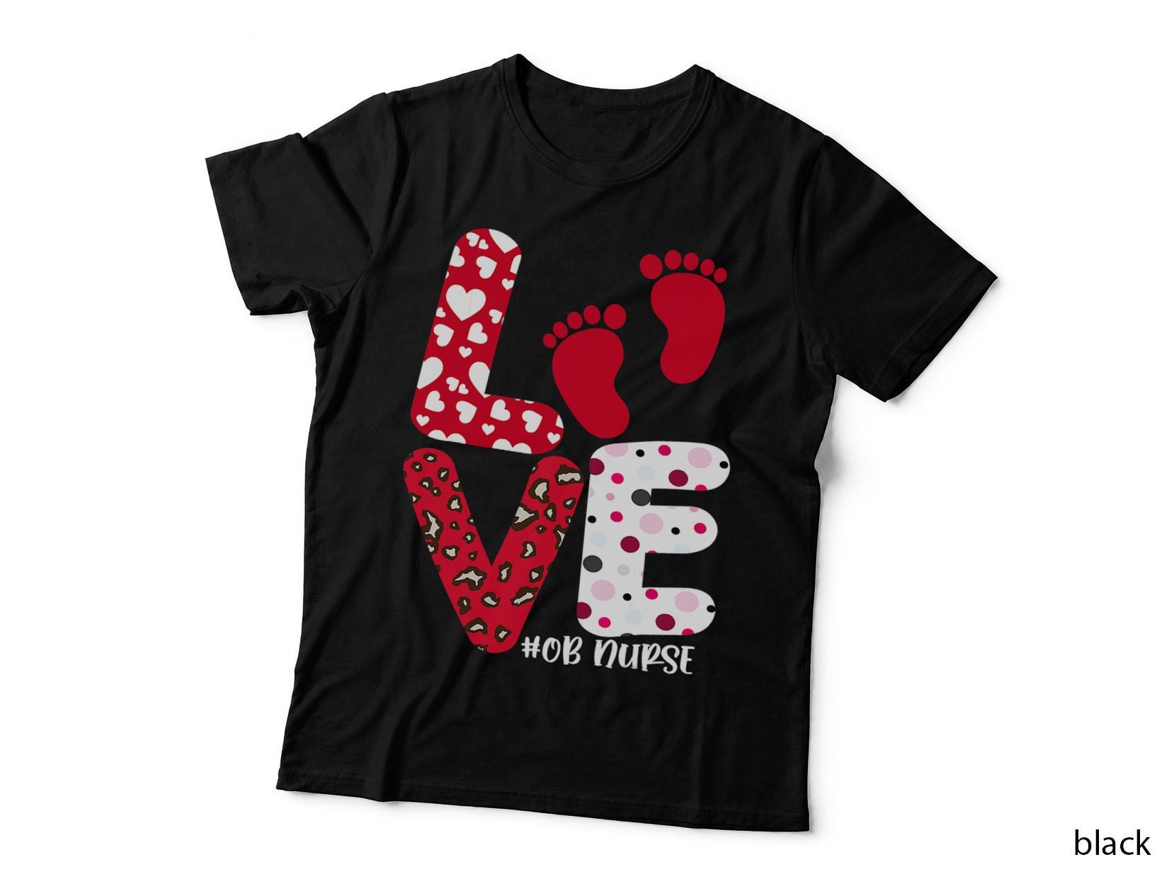 OB Nurse Valentines Day Delivery Labor Nursing Lovers T-Shirt