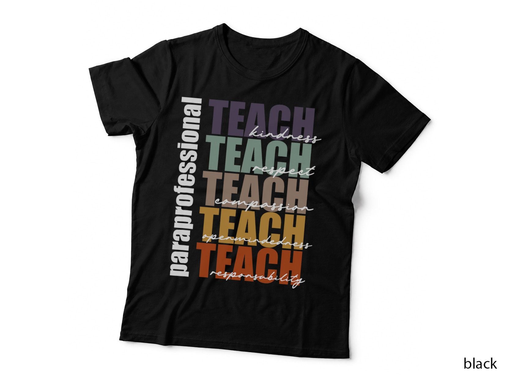 Paraprofessional Teach Para Teacher Team Back to School T-Shirt