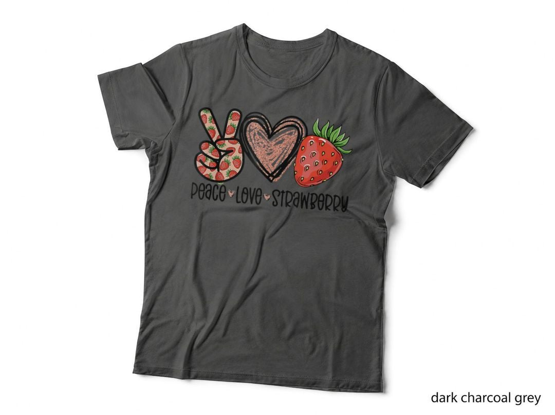 Peace Love Strawberry Farmer Strawberries Lover Berry Fruits T-Shirt