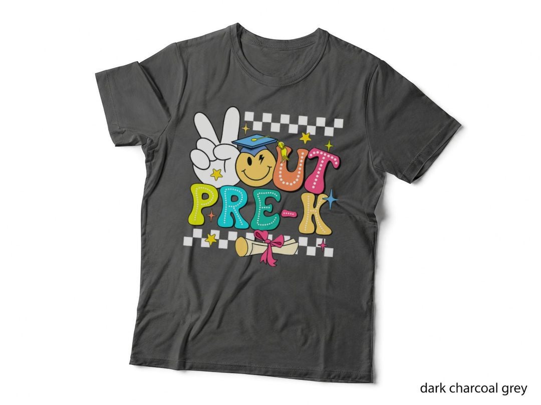 Peace Out Pre K Teacher Student Happy Last Day of School T-Shirt