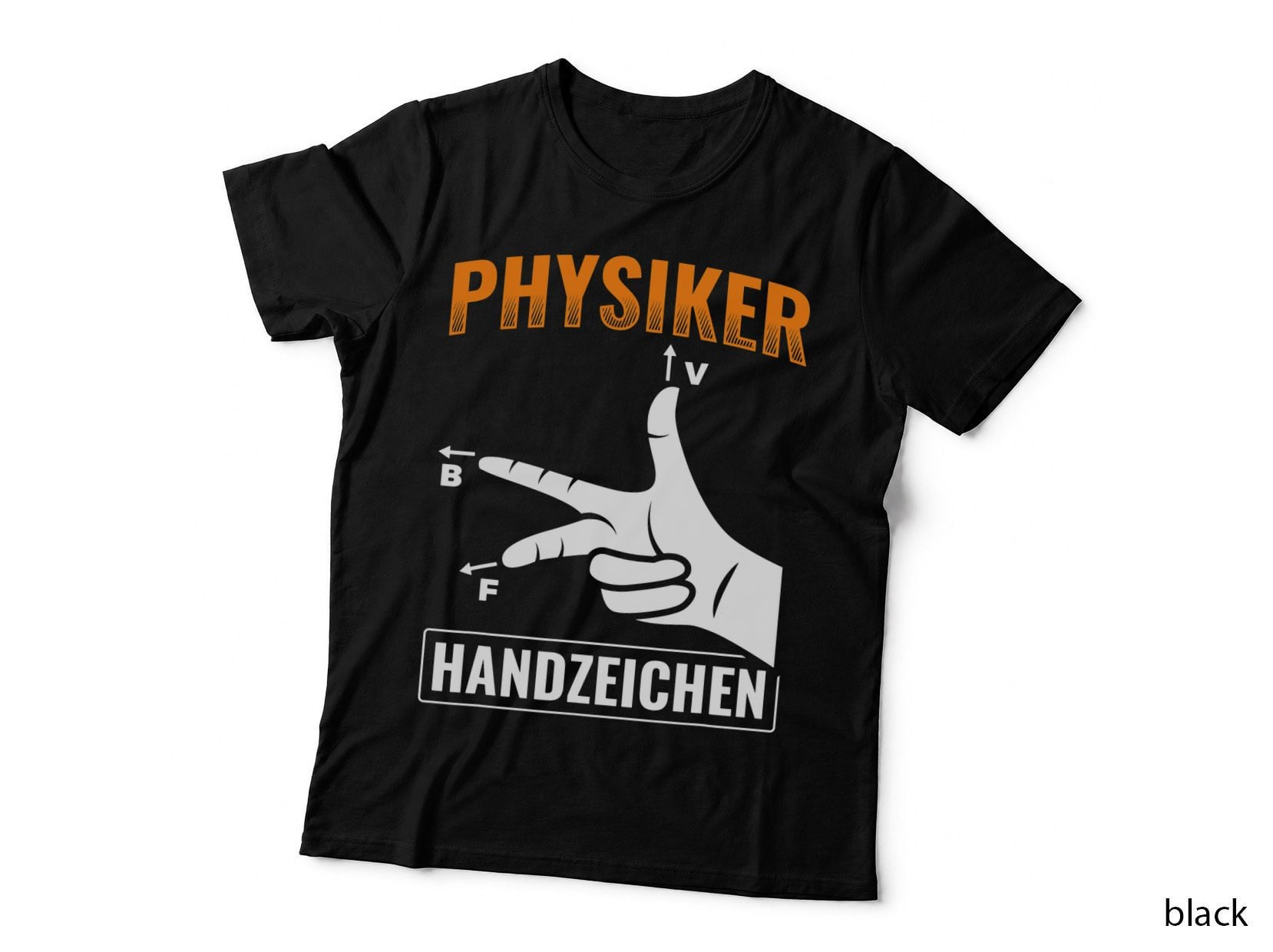 Physics Hand Sign Physics Teacher Nerd Physics T-Shirt