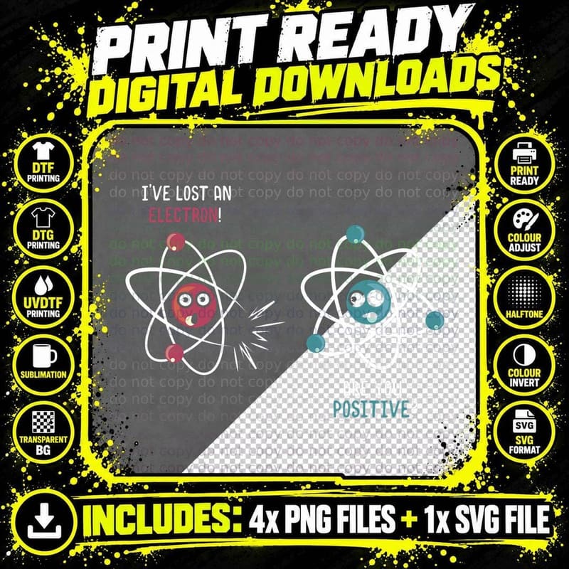 Physics Student Teacher Funny Science Lover Physicist Png SVG Digital Bundle