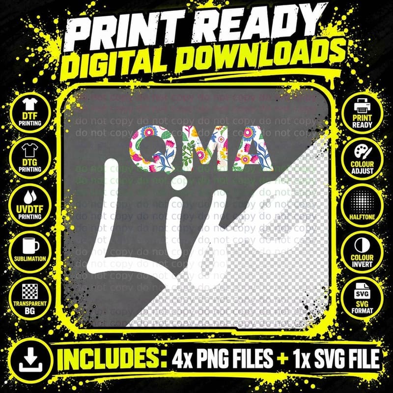 QMA Life Nursing Healthcare Nurse Week Medication Aide Png SVG Digital Bundle