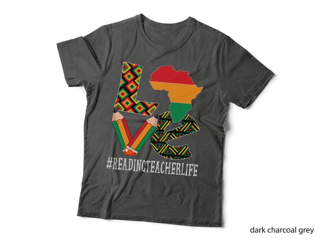 Reading Teacher Love African American Black History Month T-Shirt