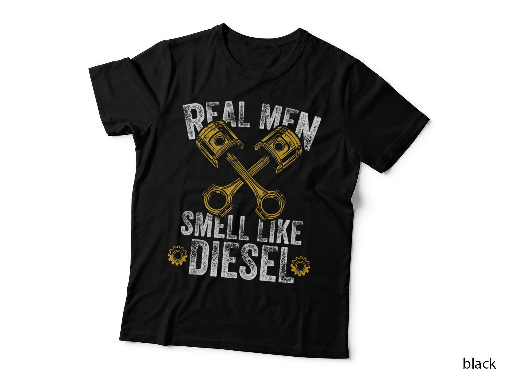 Real Men Smell Like Diesel - Diesel Mechanic Gift Tee