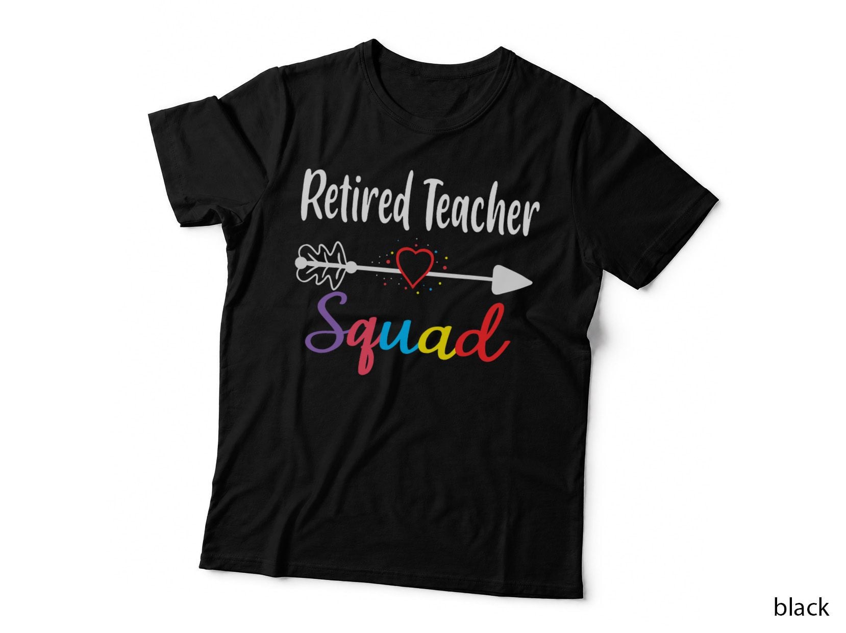 Retired Teacher Squad Funny Back to School Teacher Supplies T-Shirt