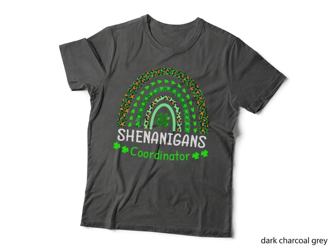 Shenanigans Coordinator Matching Teacher St Patricks Rainbow T-Shirt