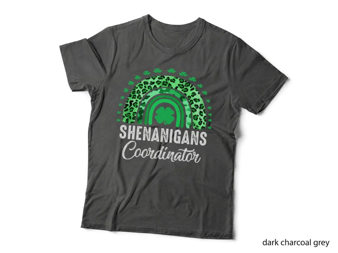 Shenanigans Coordinator Rainbow St Patricks Day Teacher Gift T-Shirt