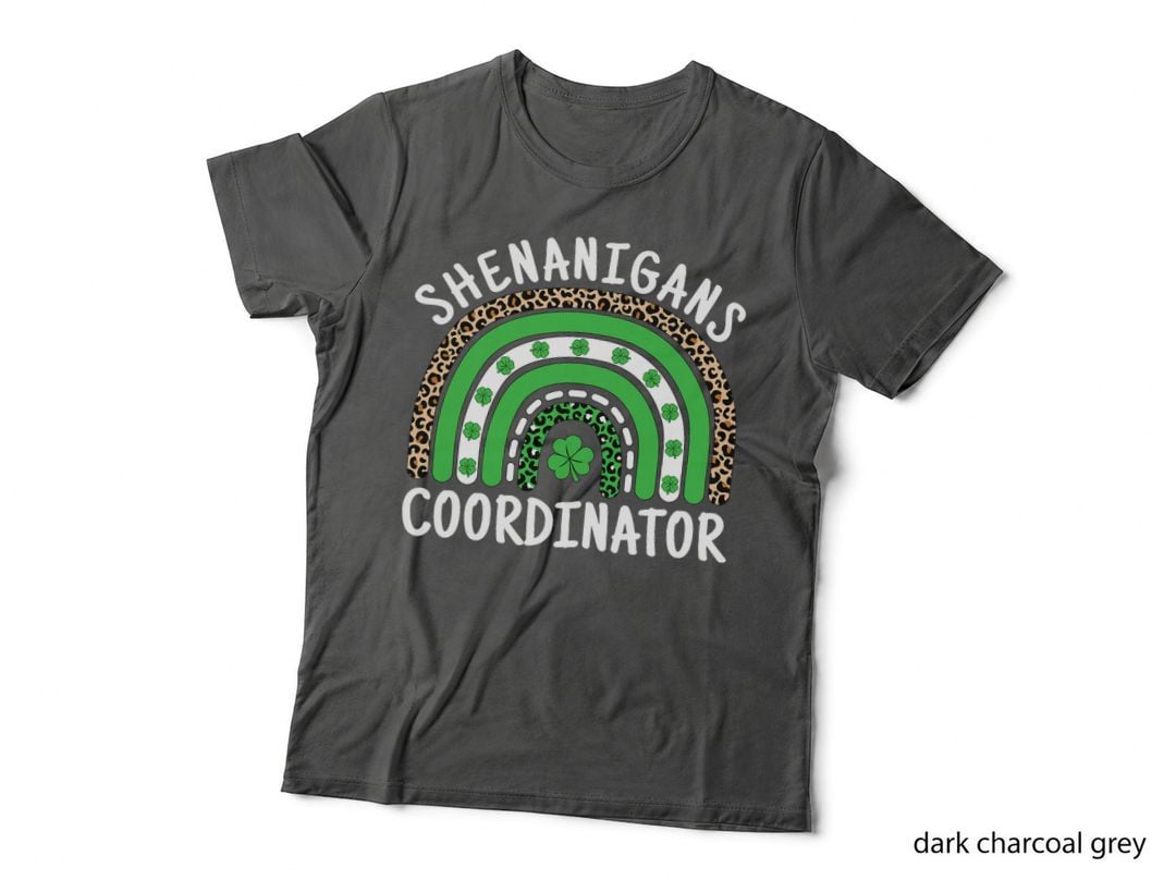 Shenanigans Coordinator Teacher St Patricks Day Cute Rainbow T-Shirt