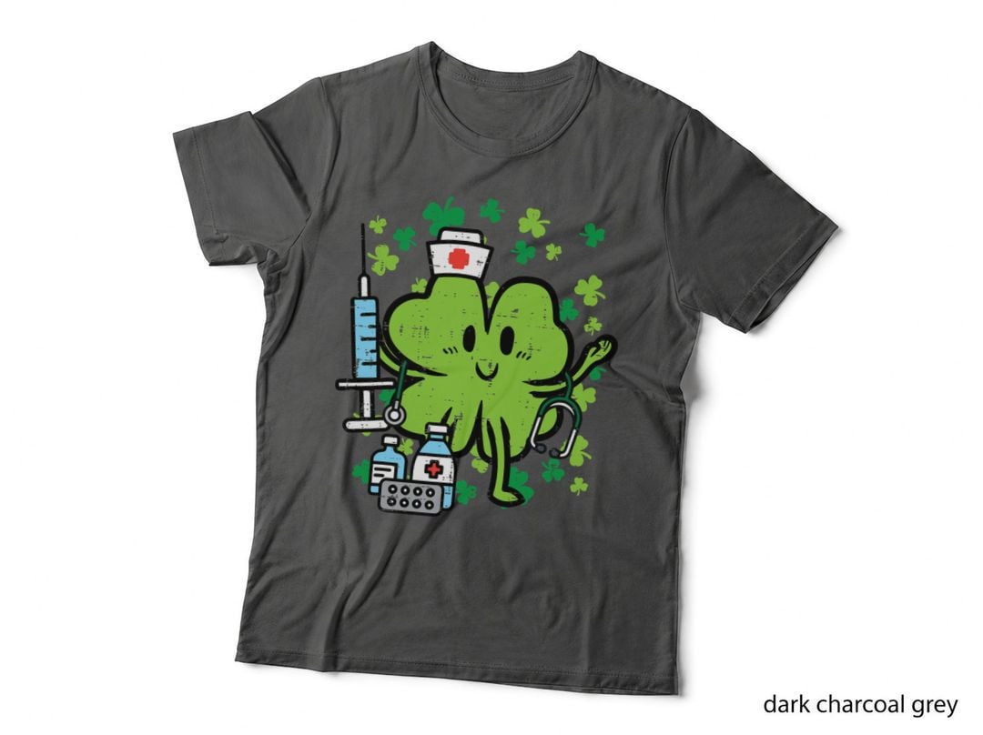 St Patricks Day Nurse Shamrock Saint Pattys Scrub Top Women T-Shirt