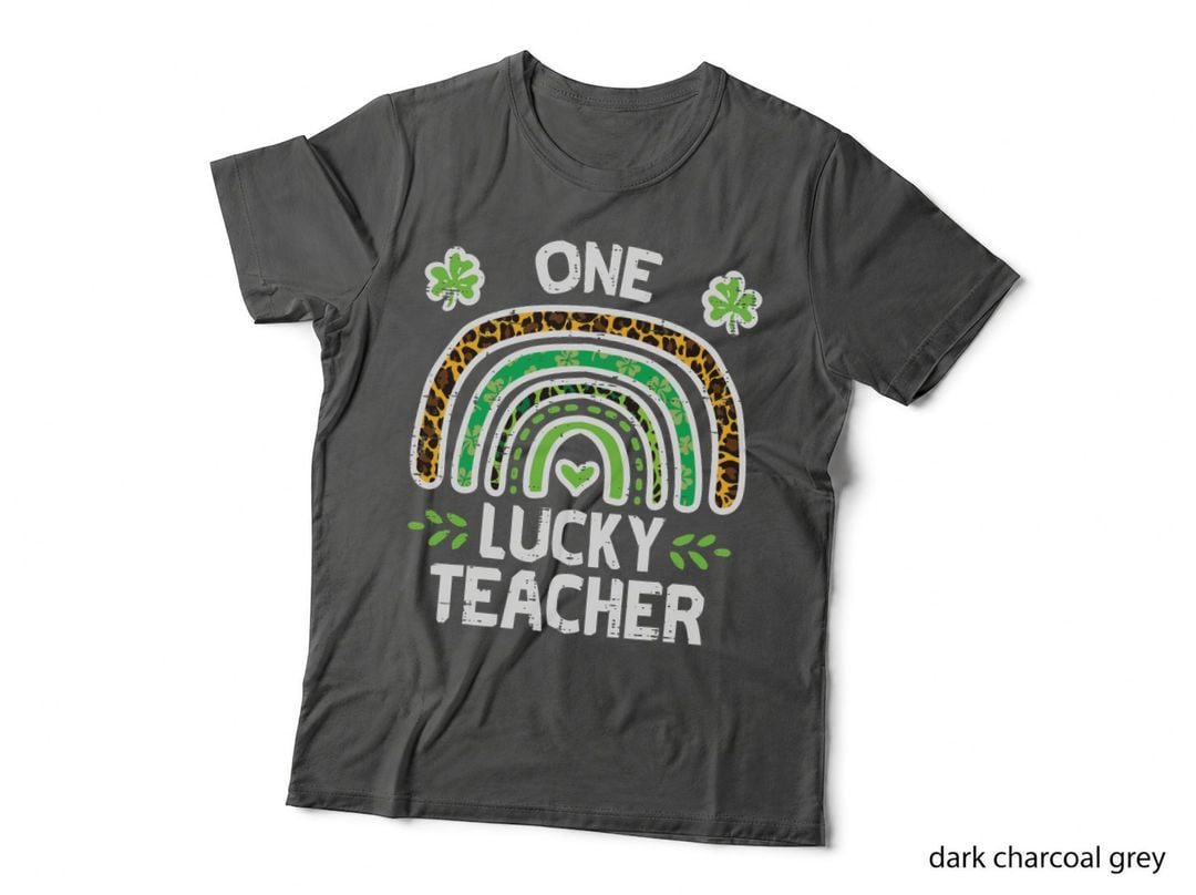 St Patricks Day One Lucky Teacher Saint Paddys Rainbow Women T-Shirt
