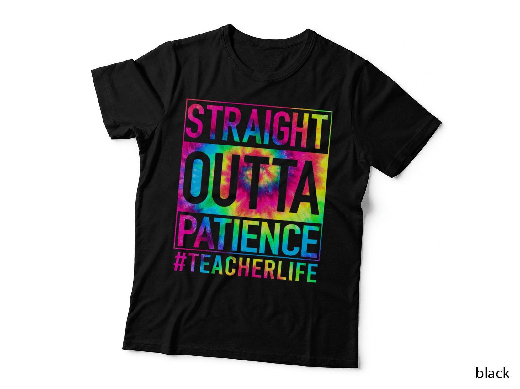Straight Outta Patience Teacher Life First Day of School T-Shirt