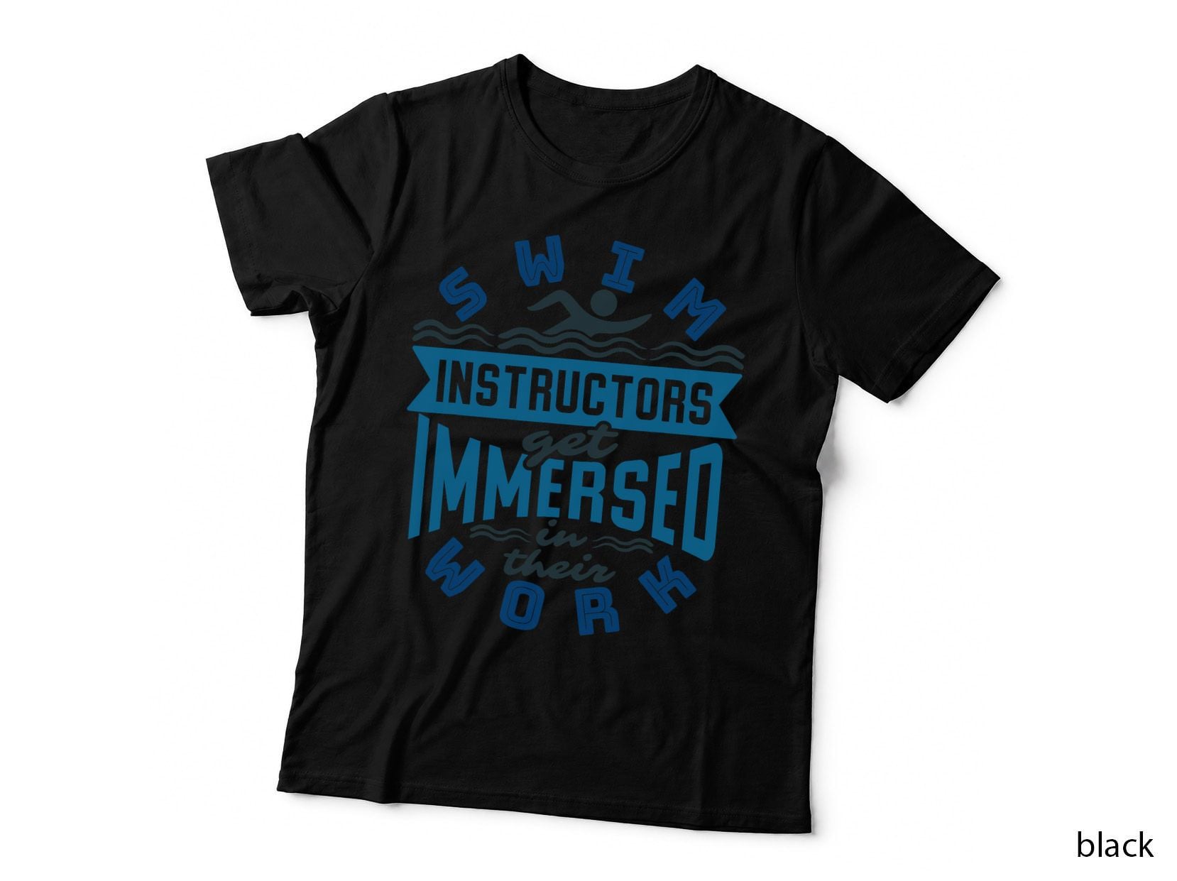 Swim Instructors Get Immersed Funny Swimming Teacher Coach T-Shirt