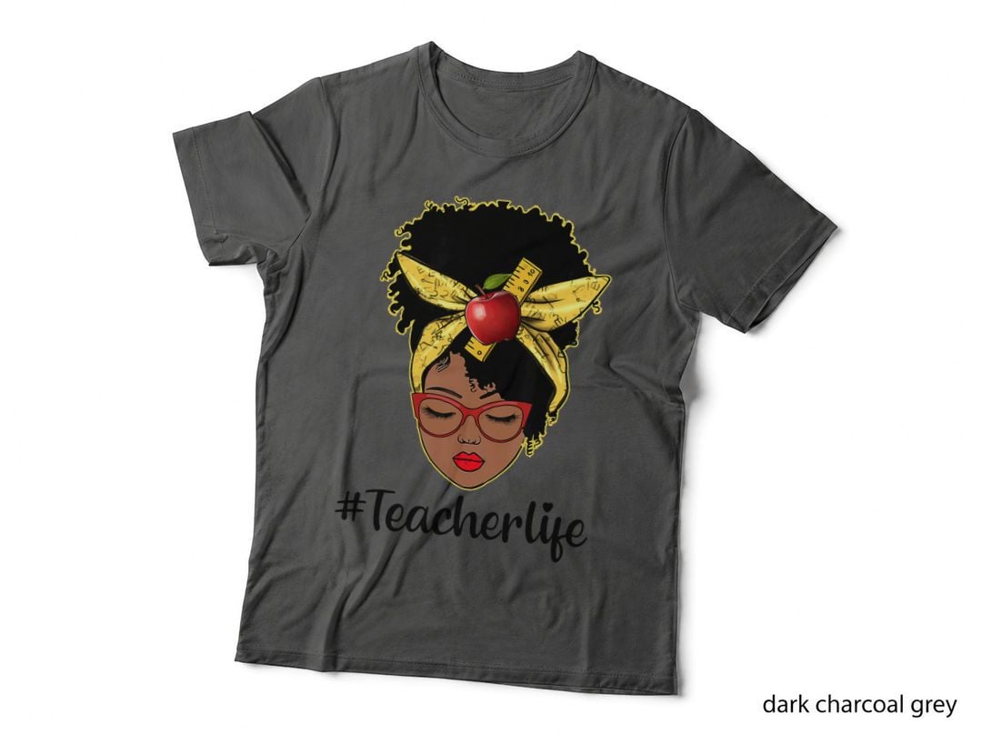 Teacher Life Black African American 100th Day of School T-Shirt
