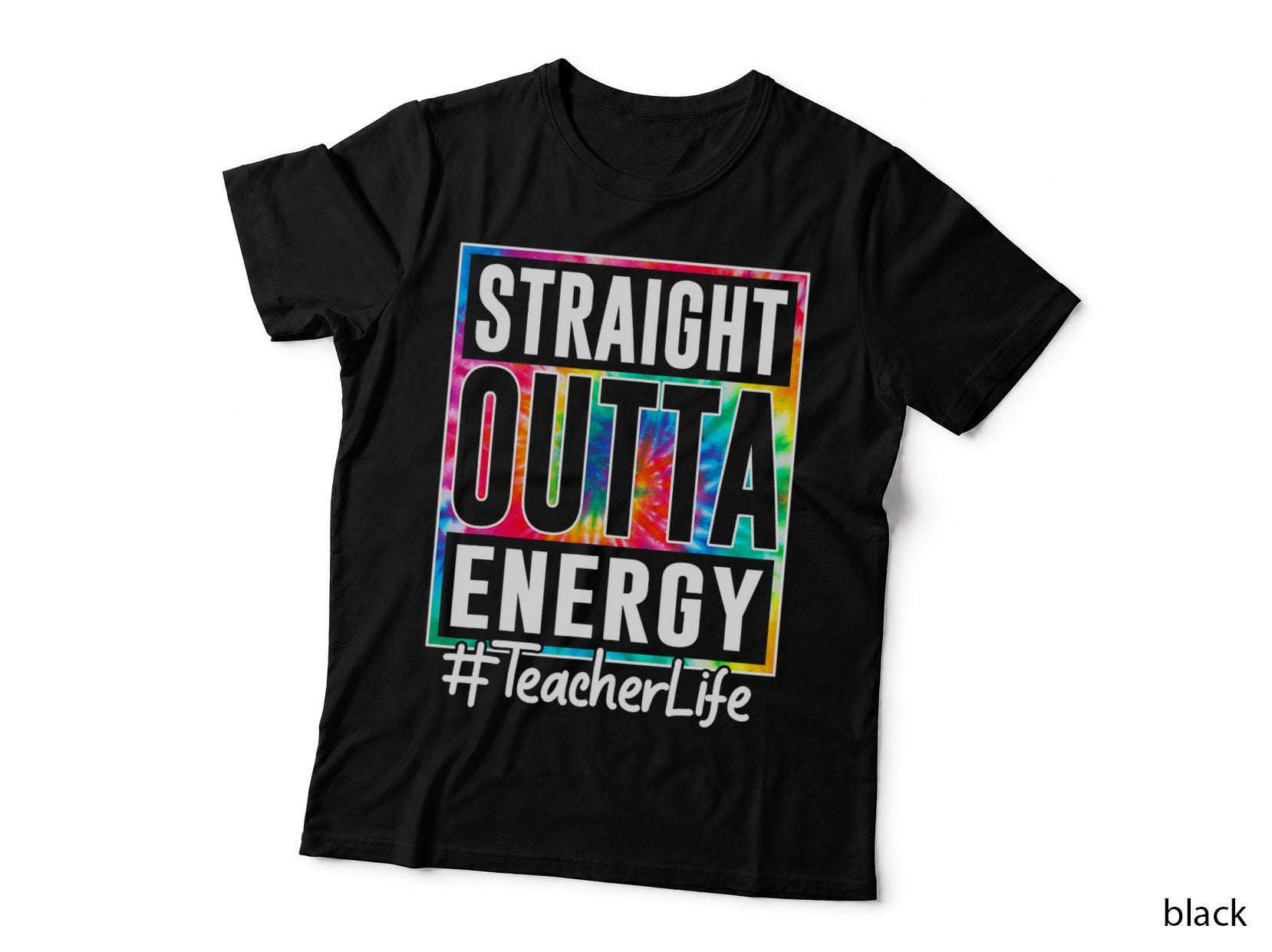 Teacher Straight Outta Energy Teacher Life Funny Teacher T-Shirt