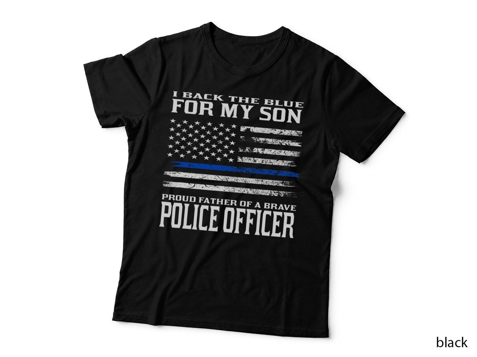 Thin Blue Line Shirt - Proud Father of Police Officer Son T-Shirt