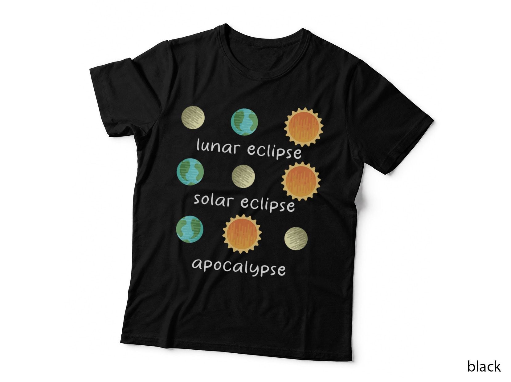 Three Eclipse to Learn - Science Teacher Space T-Shirt