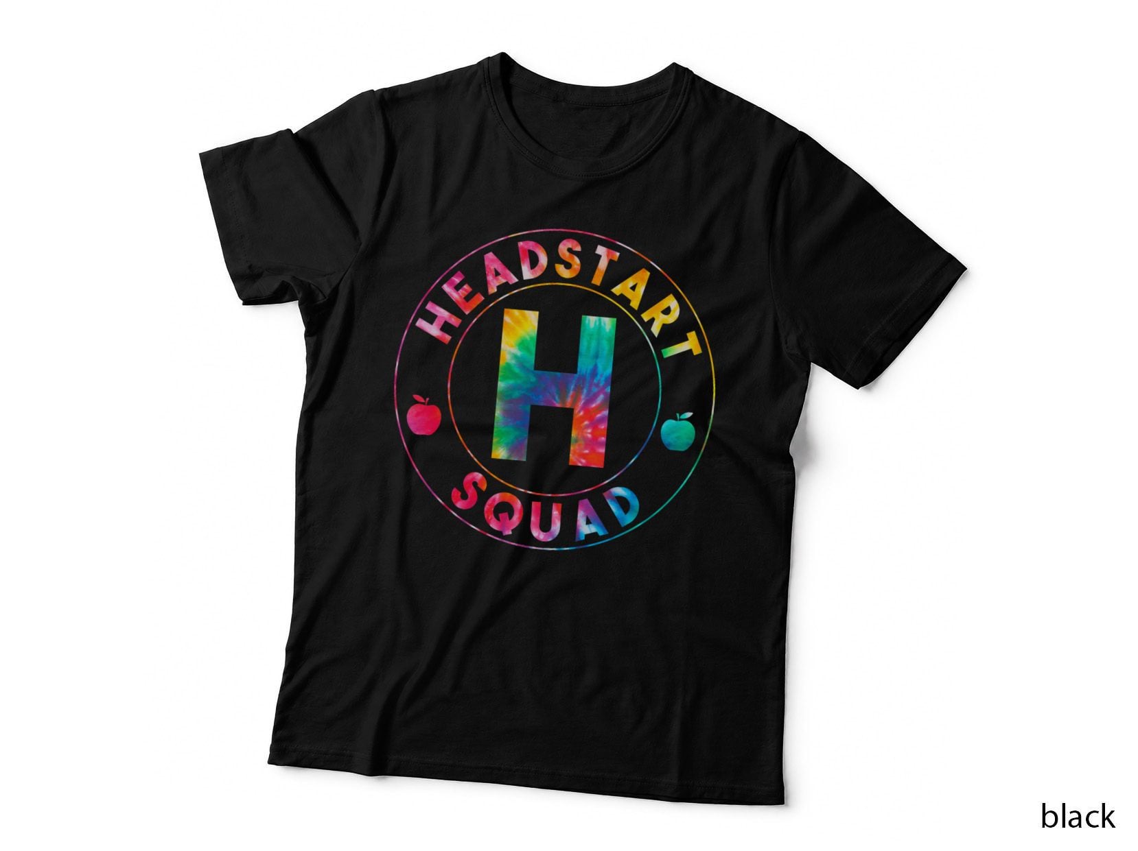 Tie Dye Hello Head Start Squad First Day of School Teacher T-Shirt