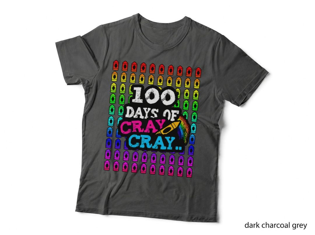 100 Days of Cray Cray School Art Teacher & Student Gift T-Shirt