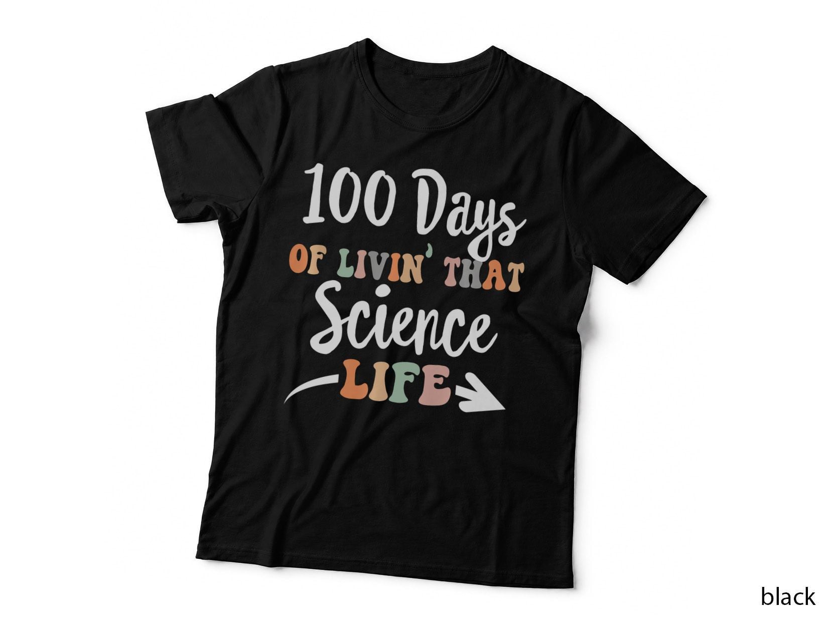 100 Days of Science 100th Day of School for STEM Teacher T-Shirt