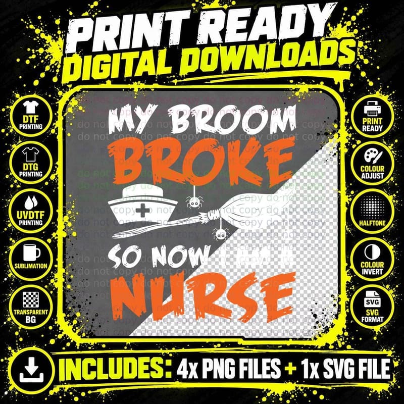 Broke Nurse T-Shirt, Sarcastic Humor, Sarcasm Apparel Png SVG Digital Bundle