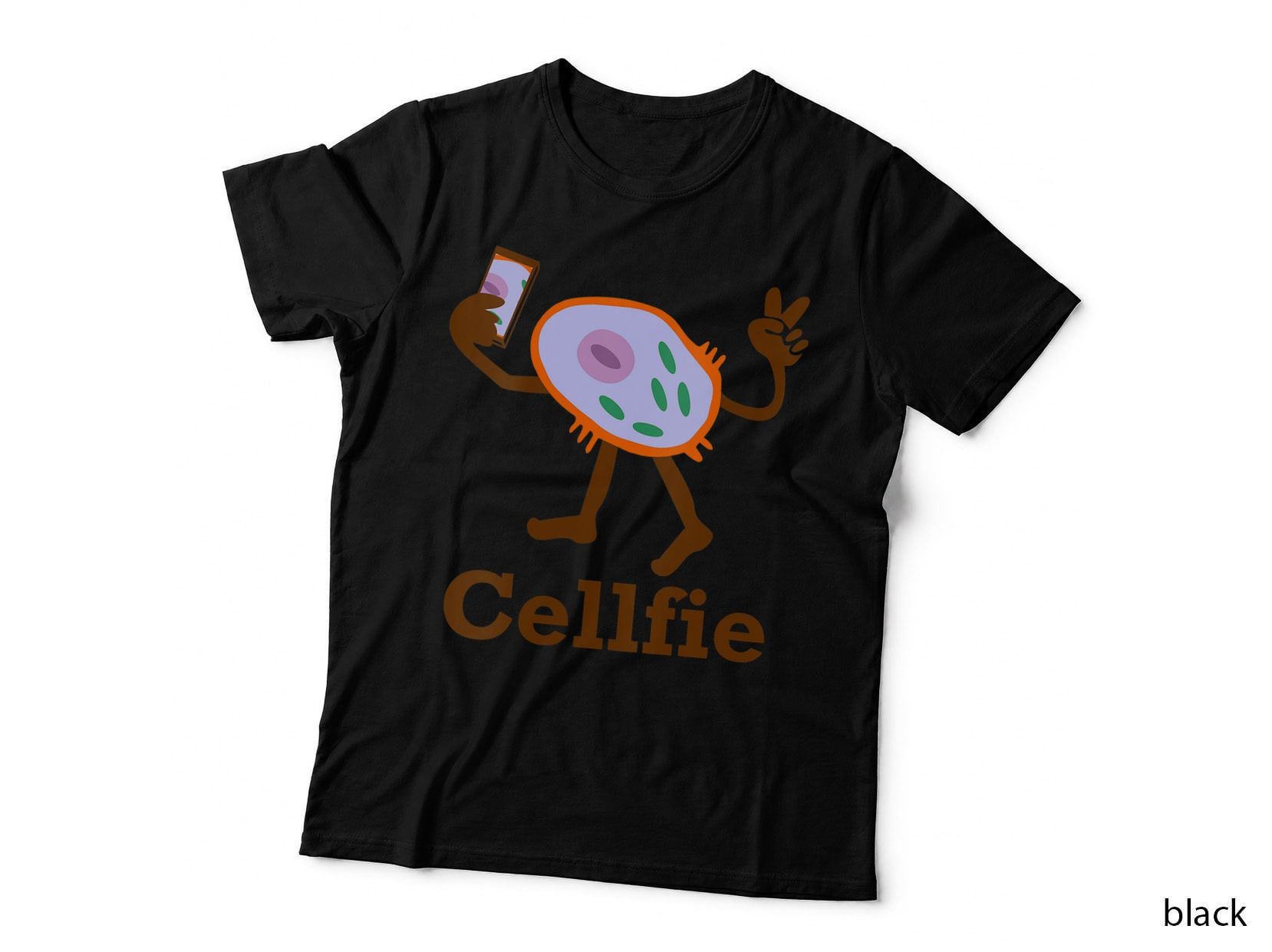 Cellfie Selfie Funny Biology Science Teacher Gift T-Shirt