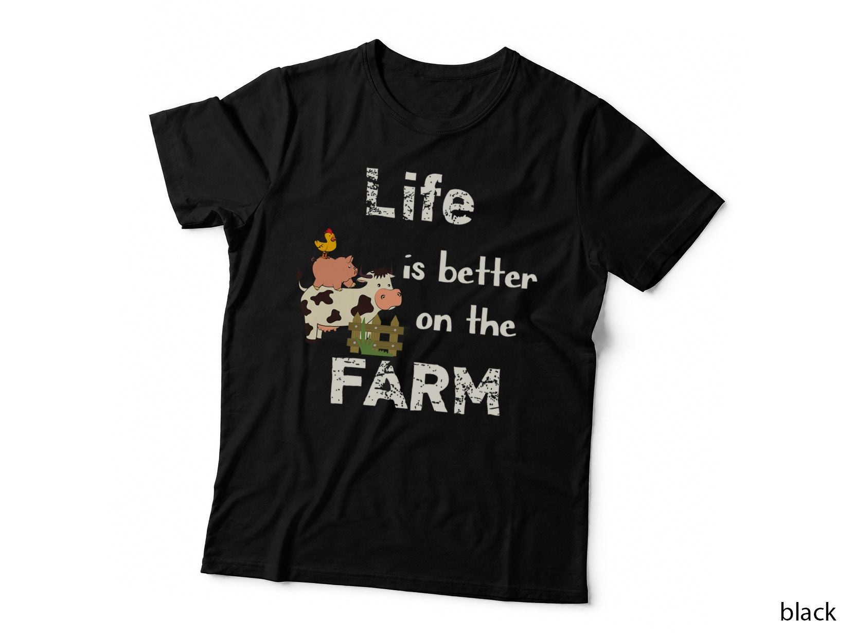Cute Life Is Better on Farm Farmer Shirt Funny Farm Life Tee