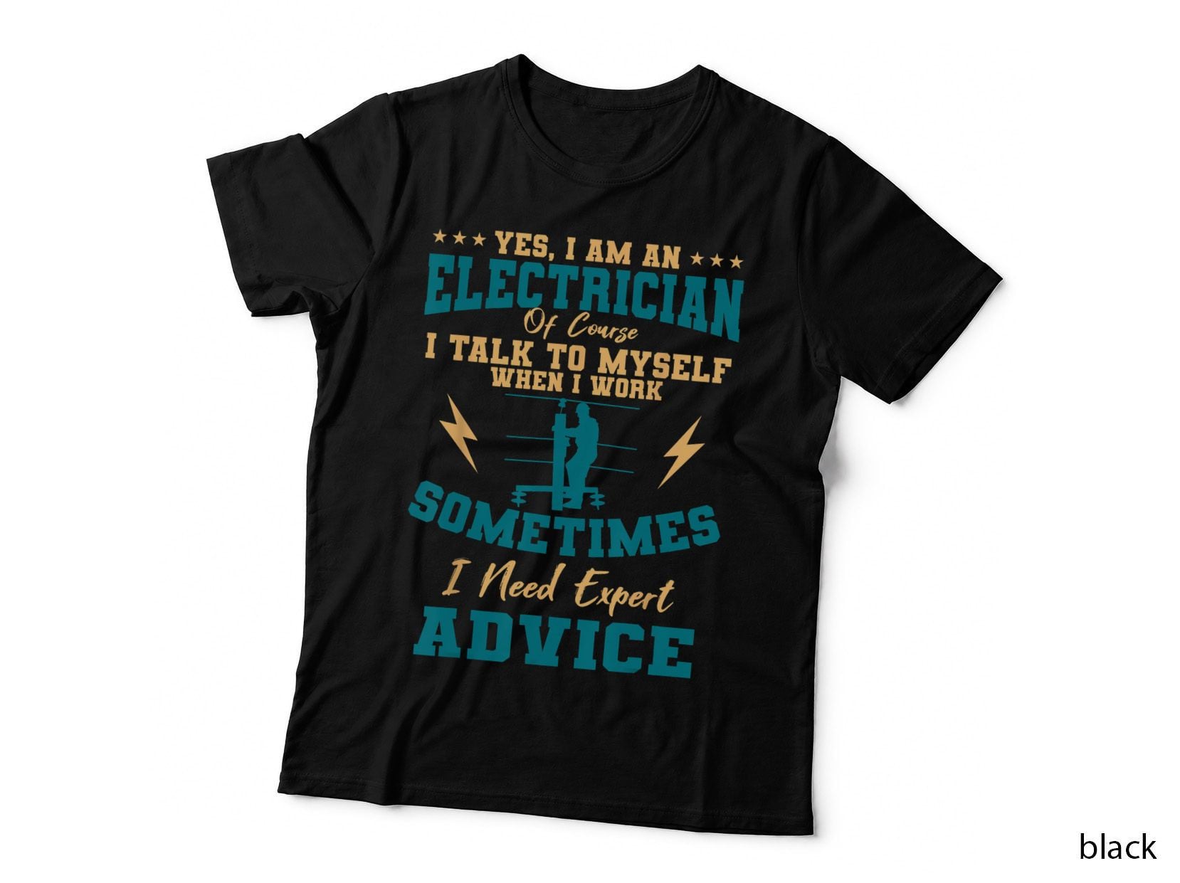 Electrician Electricity Lineman Wiring Electrical Engineer T-Shirt