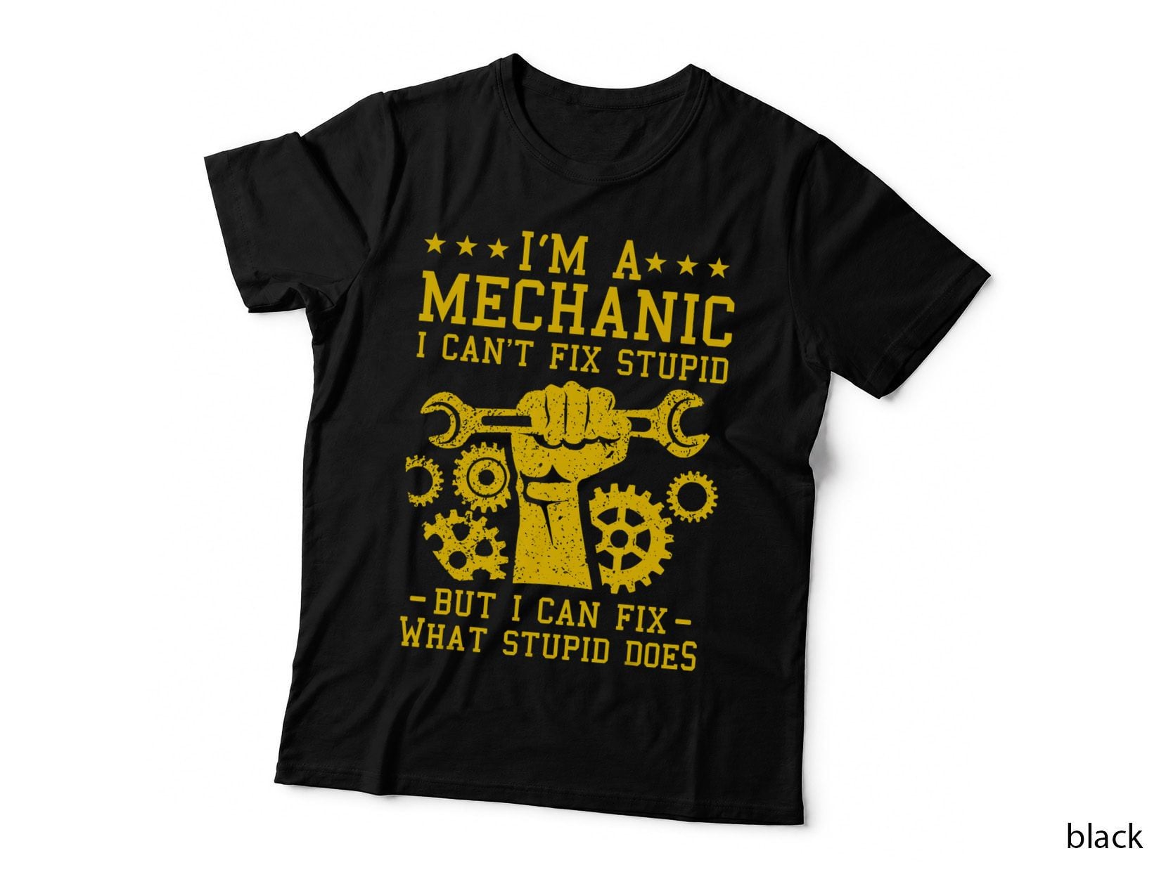 Funny Car Mechanic Men Women Kids Best Auto Mechanic T-Shirt