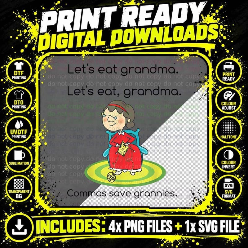 Funny Grammar Police T-Shirt, Sarcasm Humor Png SVG Digital Bundle