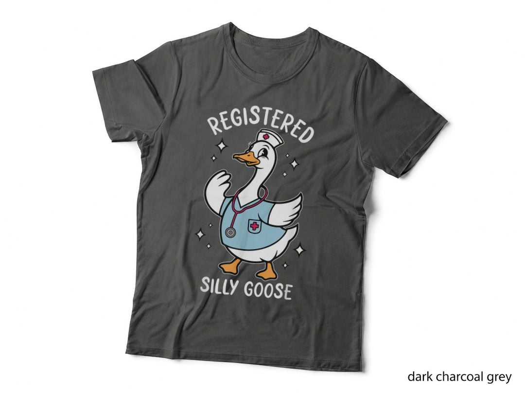 Funny Registered Silly Goose Nurse Stethoscope T-Shirt