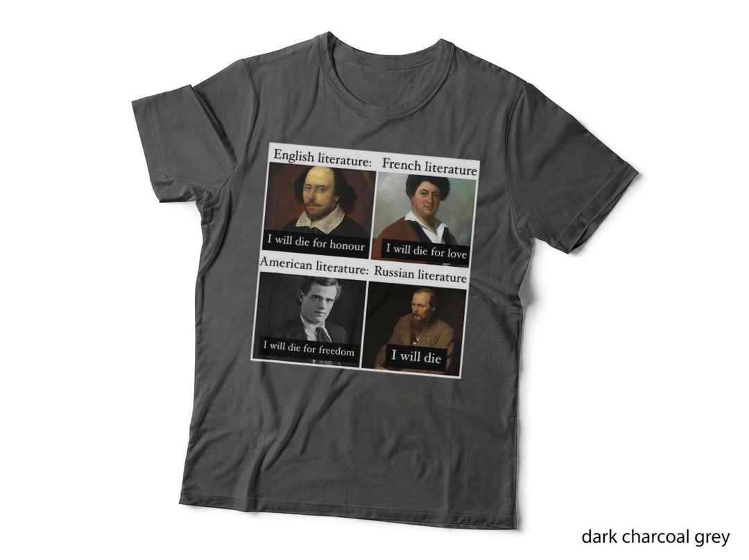 Funny Russian Literature Meme Joke English Teacher Student T-Shirt